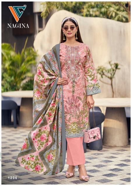 Vandana nagina vol-12 work dress material wholesale